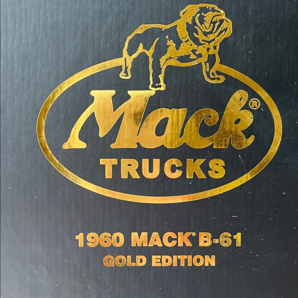 First Gear 1/34 Diecast 1960 Mack B-61 Dump Truck Gold Edition